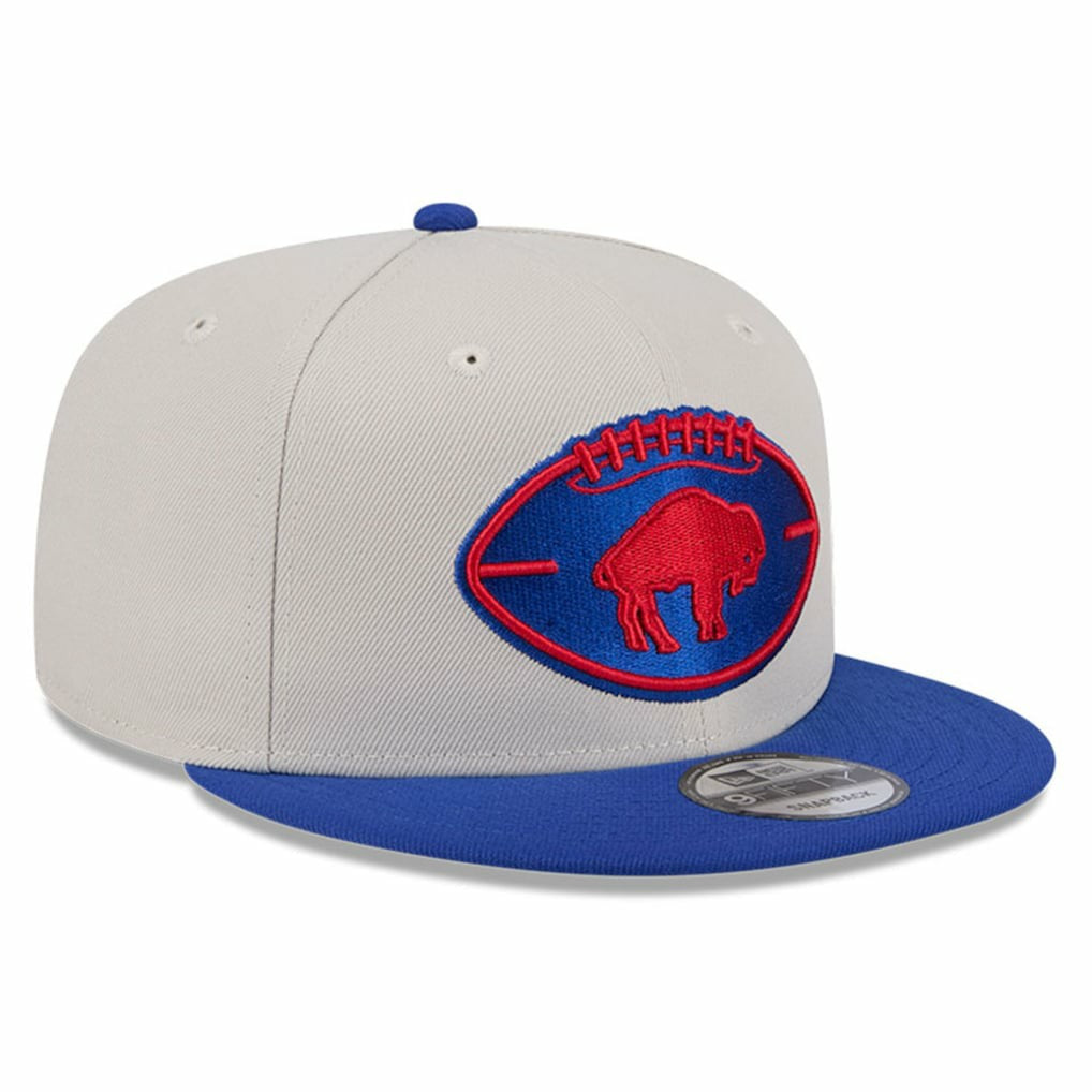 Buffalo Bills New Era 2024 Sideline Historic 9FIFTY Snapback Hat Stone/Royal - NFL