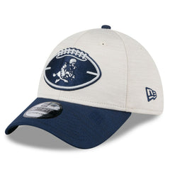 Dallas Cowboys New Era 2024 Sideline Historic 39THIRTY Flex Hat Stone/Navy - NFL