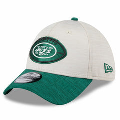 New York Jets New Era 2024 Sideline Historic 39THIRTY Flex Hat Stone/Green - NFL