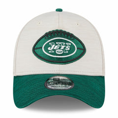 New York Jets New Era 2024 Sideline Historic 39THIRTY Flex Hat Stone/Green - NFL