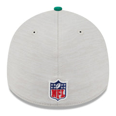 Philadelphia Eagles New Era 2024 Sideline Historic 39THIRTY Flex Hat Stone/Midnight Green - NFL
