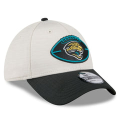 Jacksonville Jaguars New Era 2024 Sideline Historic 39THIRTY Flex Hat Stone/Teal - NFL