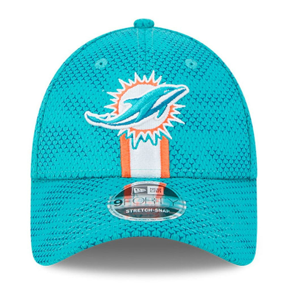 Miami Dolphins New Era 2024 Sideline 9FORTY Stretch-Snap Hat Aqua - NFL