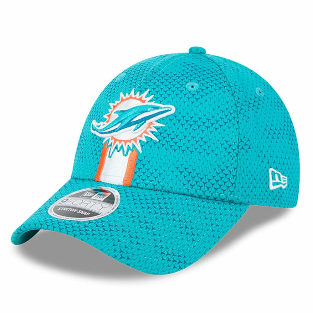 Miami Dolphins New Era 2024 Sideline 9FORTY Stretch-Snap Hat Aqua - NFL