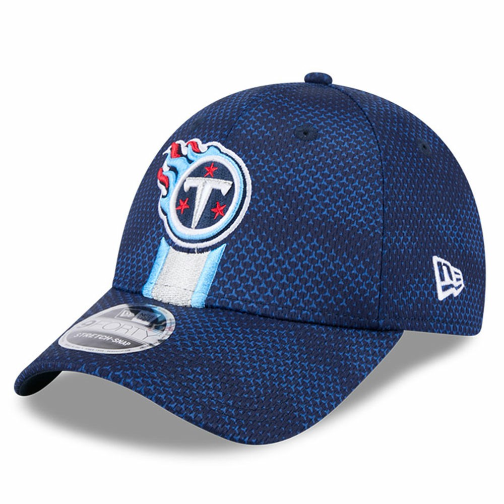 Tennessee Titans New Era 2024 Sideline 9FORTY Stretch-Snap Hat Navy - NFL