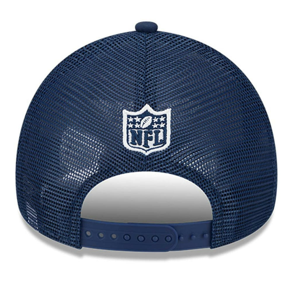 Dallas Cowboys New Era 2024 Sideline Historic 9FORTY A-Frame Trucker Adjustable Hat Stone/Navy - NFL