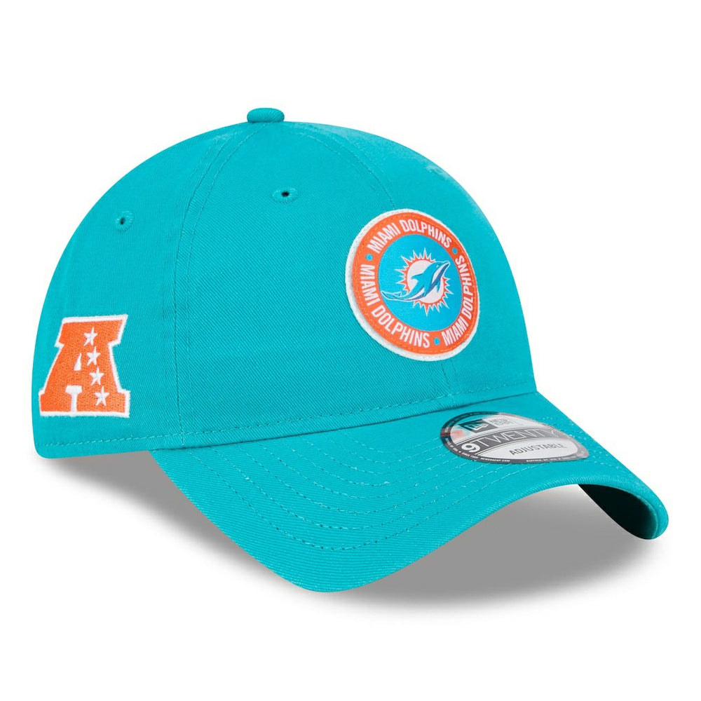 Miami Dolphins New Era 2024 Sideline 9TWENTY Adjustable Hat Aqua - NFL