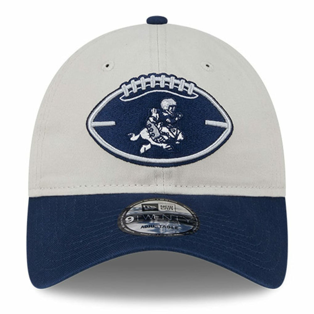 Dallas Cowboys New Era 2024 Sideline Historic 9TWENTY Adjustable Hat Stone/Navy - NFL