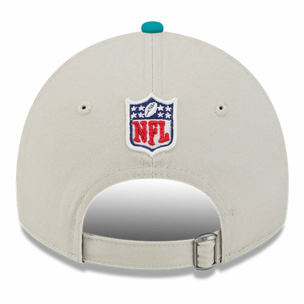 Miami Dolphins New Era 2024 Sideline Historic 9TWENTY Adjustable Hat Stone/Aqua - NFL