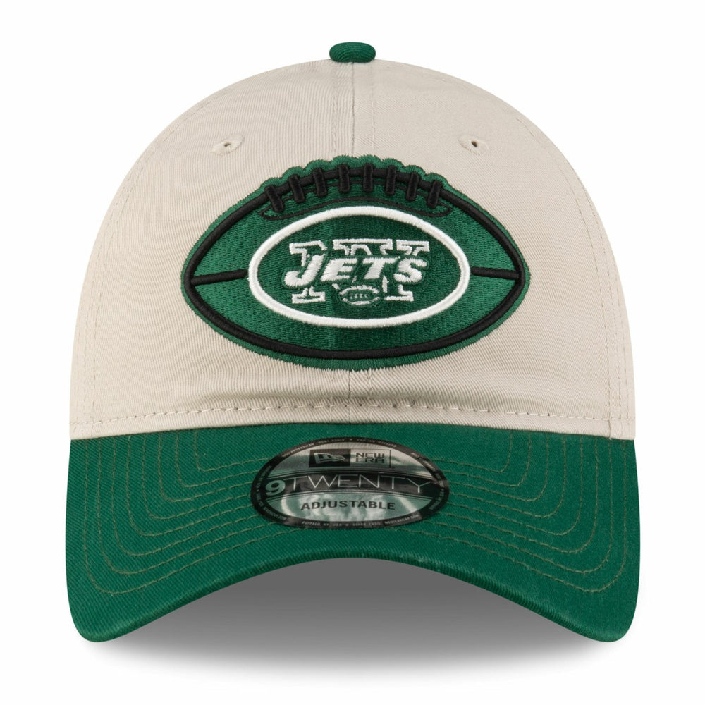New York Jets New Era 2024 Sideline Historic 9TWENTY Adjustable Hat Stone/Green - NFL
