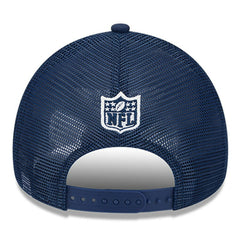 Dallas Cowboys New Era Youth 2024 Sideline Historic 9FORTY A-Frame Trucker Adjustable Hat Stone/Navy - NFL