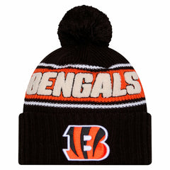 Cincinnati Bengals New Era 2024 Sideline Cuffed Knit Hat with Pom Black - NFL