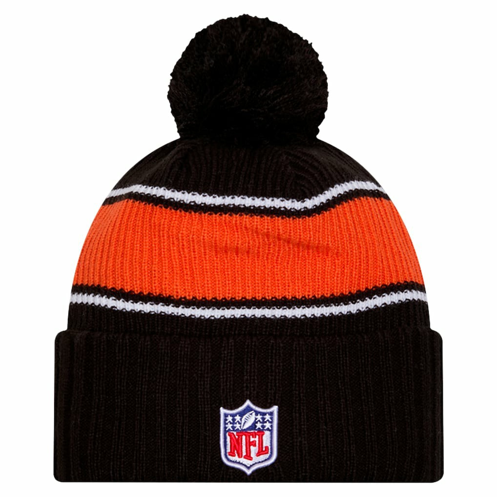 Cincinnati Bengals New Era 2024 Sideline Cuffed Knit Hat with Pom Black - NFL