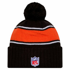 Cincinnati Bengals New Era 2024 Sideline Cuffed Knit Hat with Pom Black - NFL