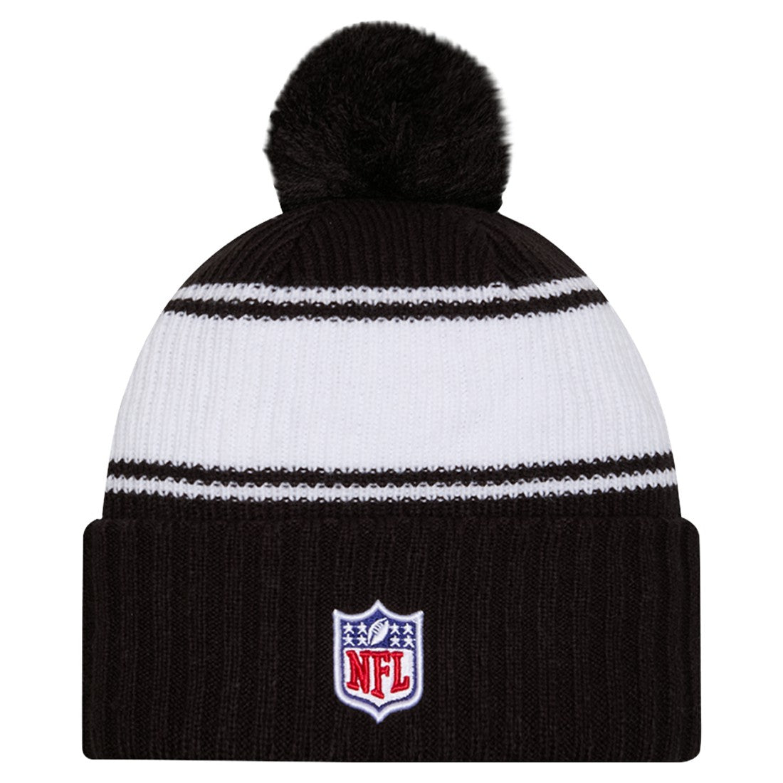 New York Jets New Era 2024 Sideline Cuffed Knit Hat with Pom Black - NFL