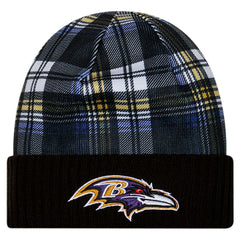 Baltimore Ravens New Era Sideline Statement Cuffed Knit Hat Black - NFL