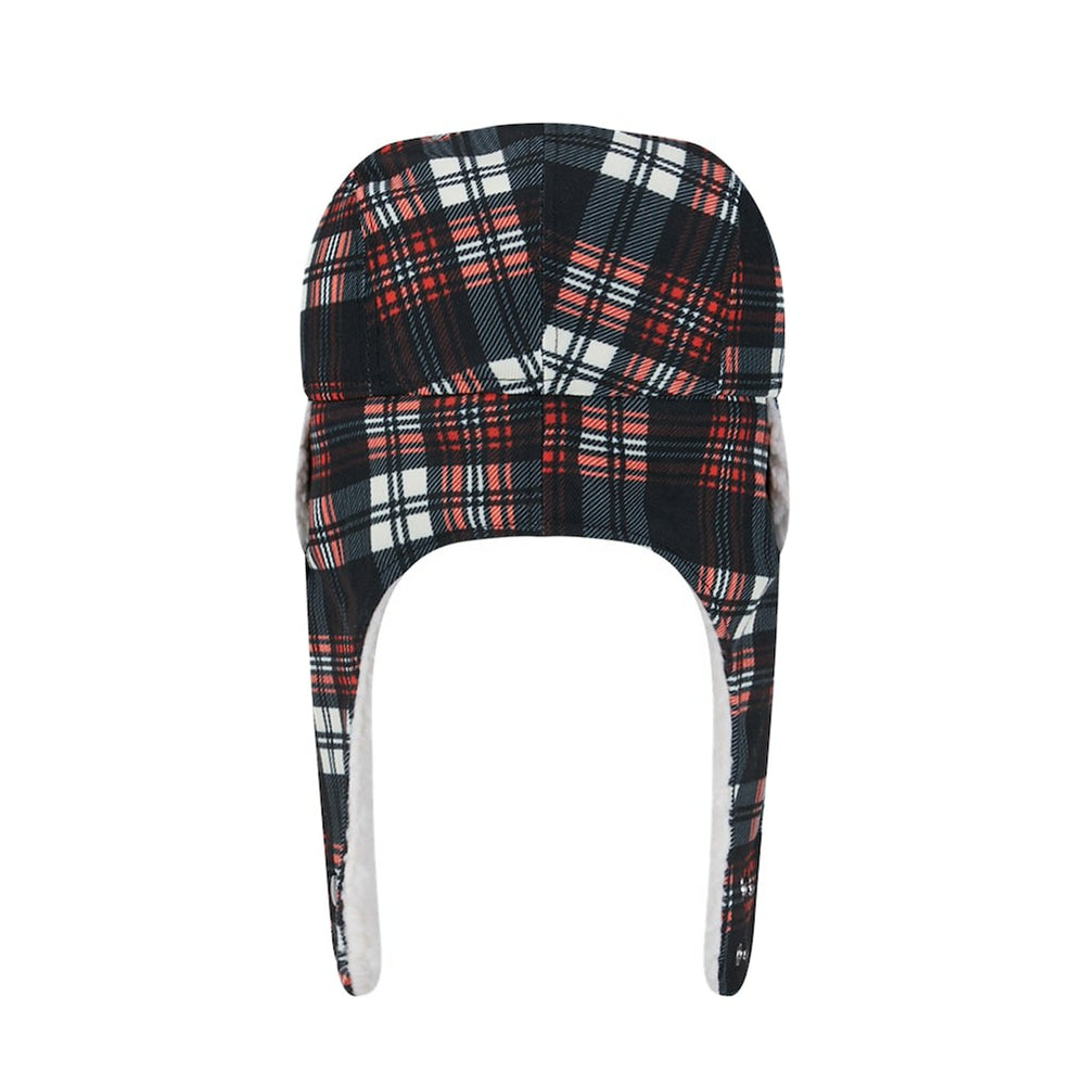 Cincinnati Bengals New Era Sideline Plaid Sherpa Trapper Hat Black - NFL