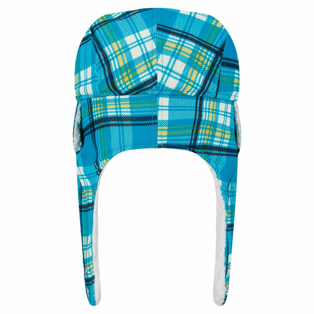 Jacksonville Jaguars New Era Sideline Plaid Sherpa Trapper Hat Teal - NFL