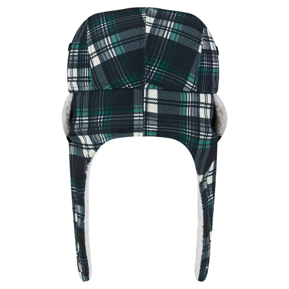 New York Jets New Era Sideline Plaid Sherpa Trapper Hat Black - NFL