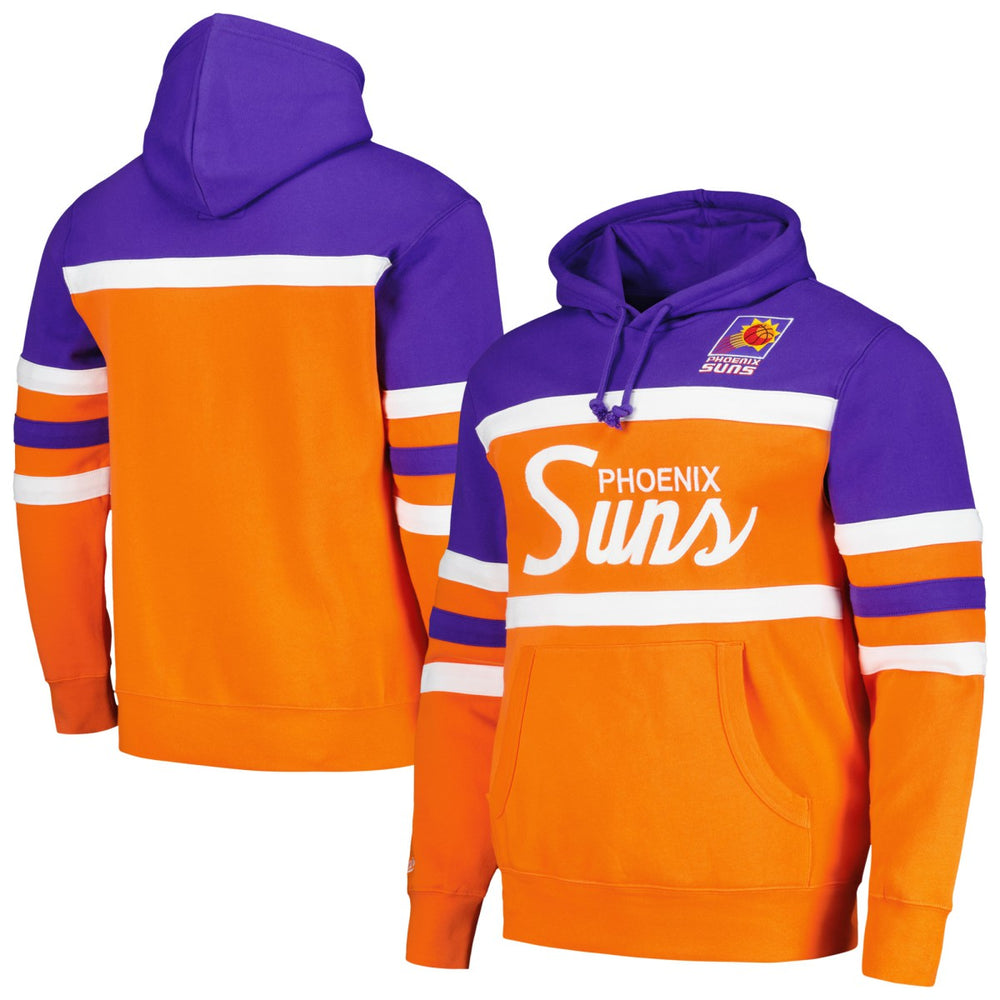 Mitchell & Ness - Phoenix Suns Head Coach Pullover Hoodie - Orange/Purple