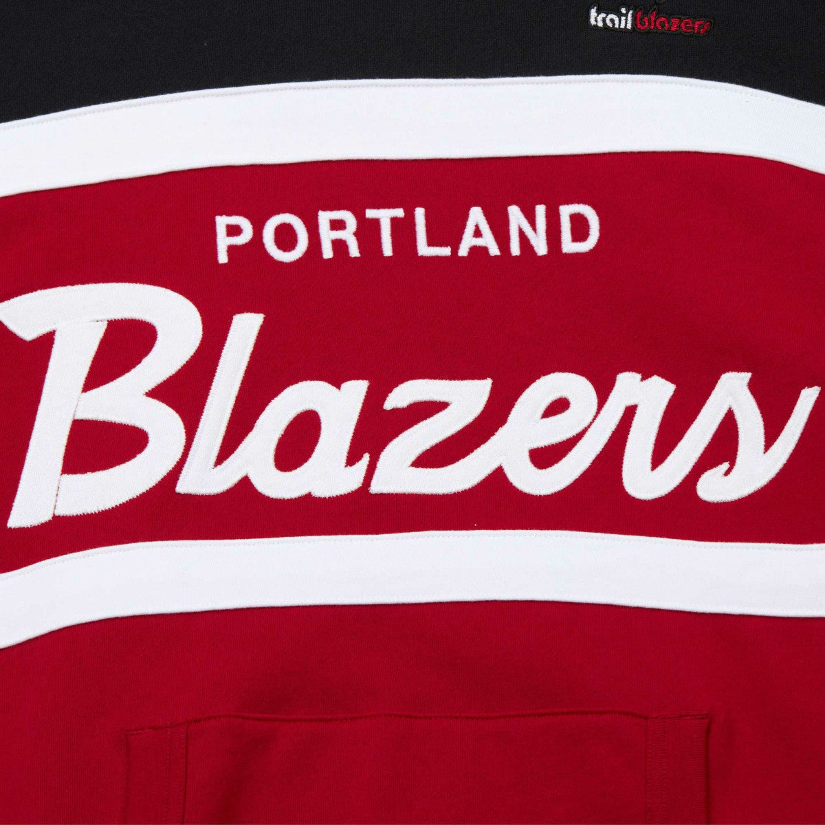 Mitchell & Ness - Portland Trail Blazers Head Coach Pullover Hoodie - Red/Black