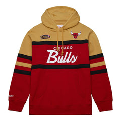 Mitchell & Ness - Chicago Bulls Head Coach Pullover Hoodie - Red/Gold