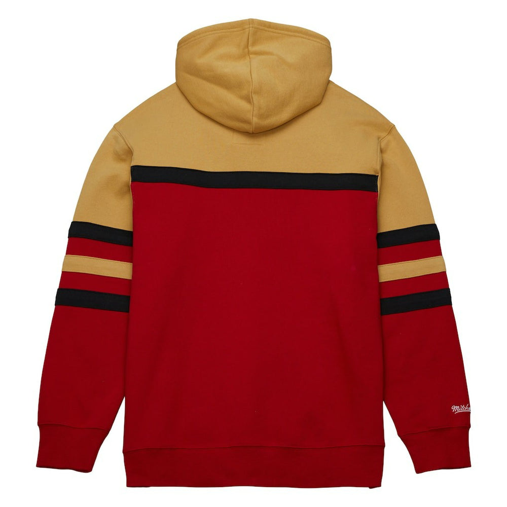 Mitchell & Ness - Chicago Bulls Head Coach Pullover Hoodie - Red/Gold
