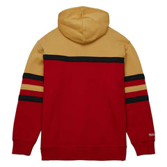 Mitchell & Ness - Chicago Bulls Head Coach Pullover Hoodie - Red/Gold