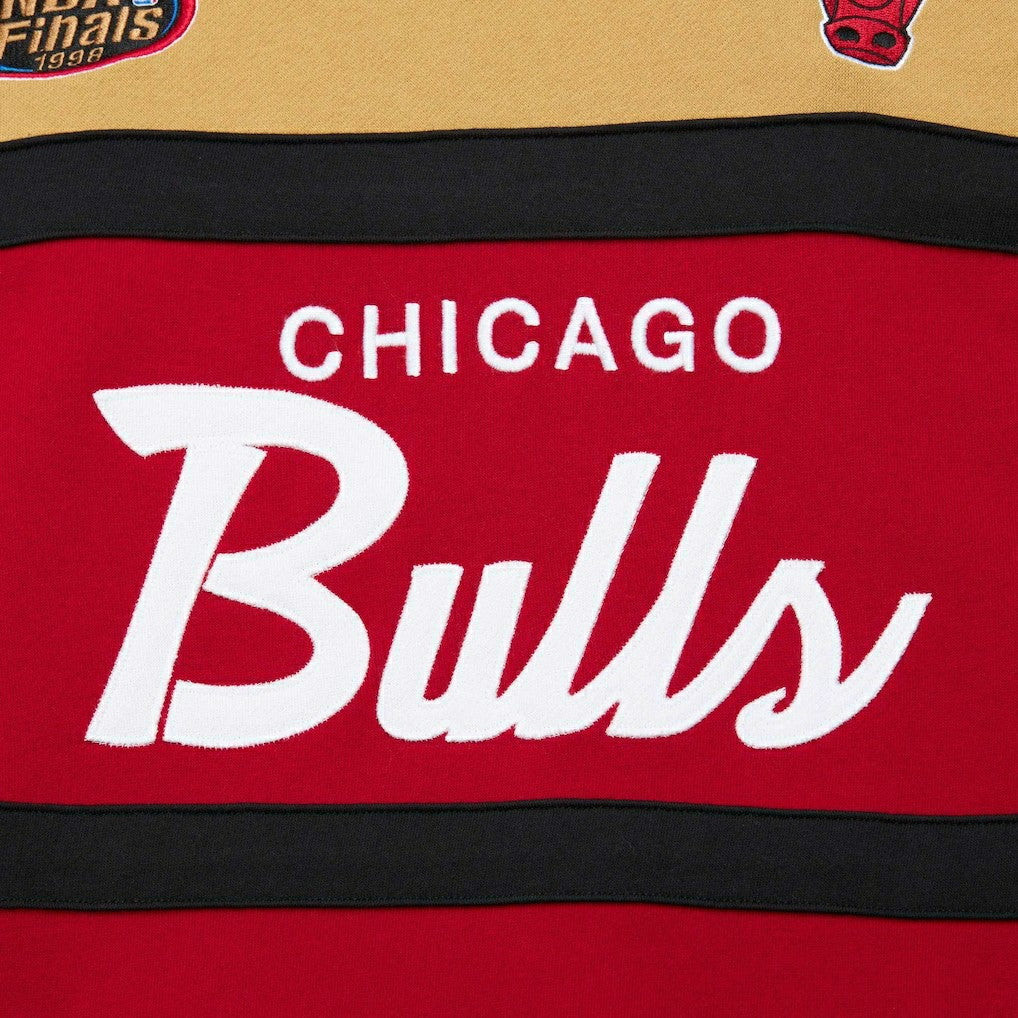 Mitchell & Ness - Chicago Bulls Head Coach Pullover Hoodie - Red/Gold