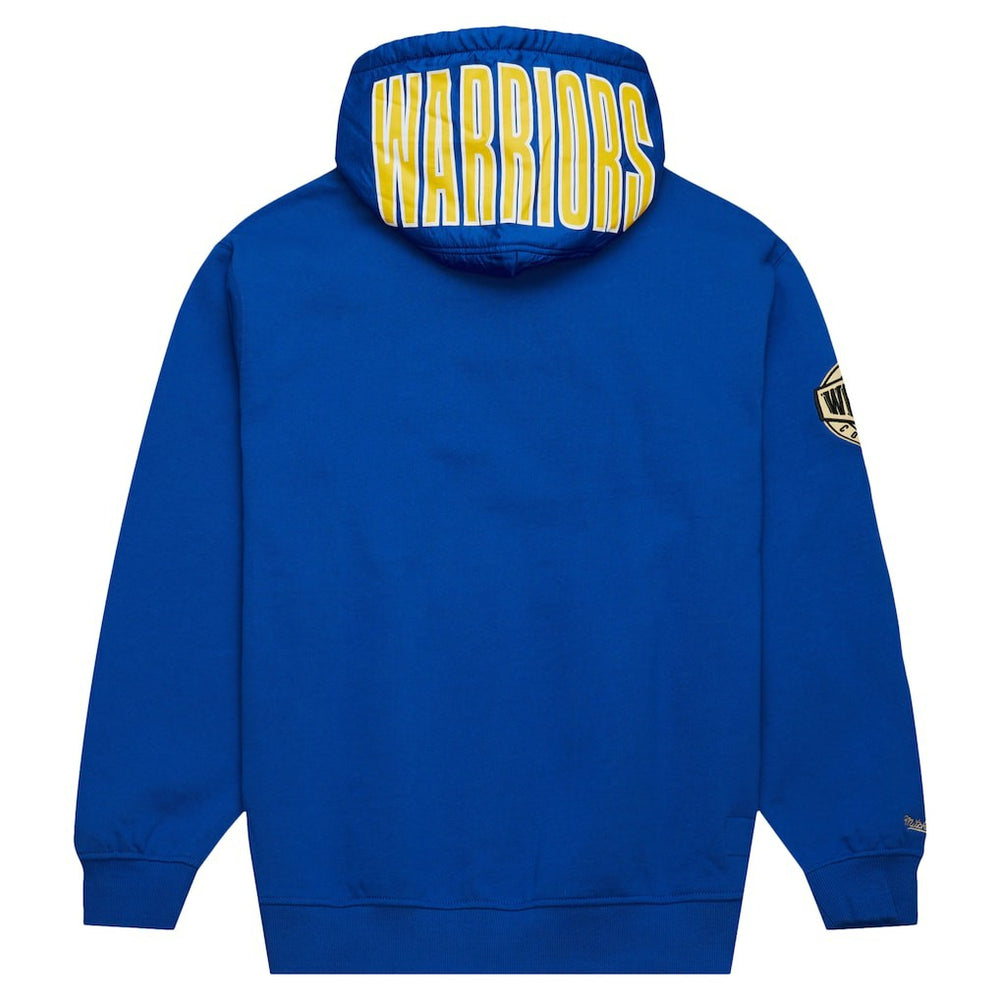 Mitchell & Ness - Golden State Warriors Team OG 2.0 Vintage Logo Fleece Pullover Hoodie - Royal