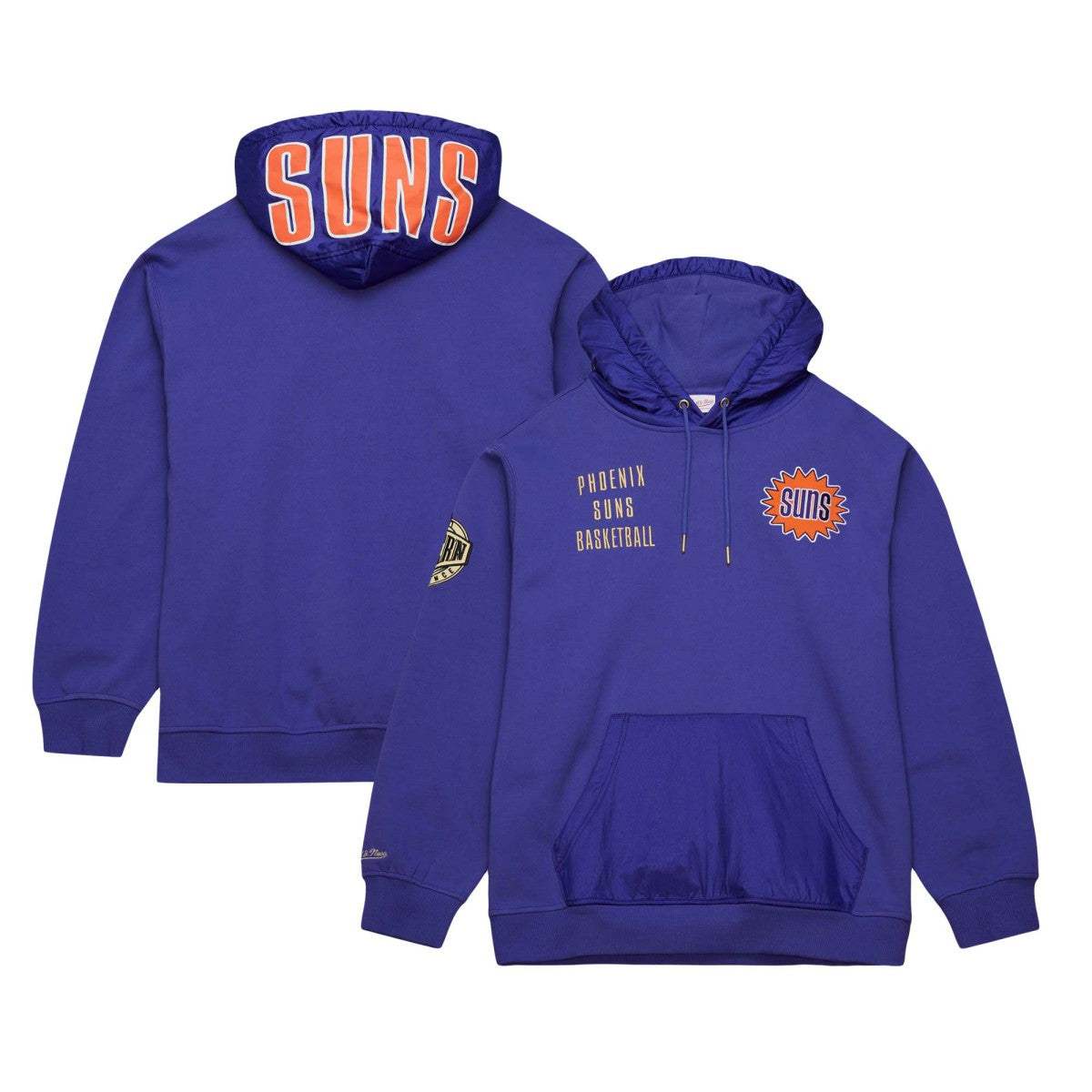 Mitchell & Ness - Phoenix Suns Team OG 2.0 Vintage Logo Fleece Pullover Hoodie - Purple