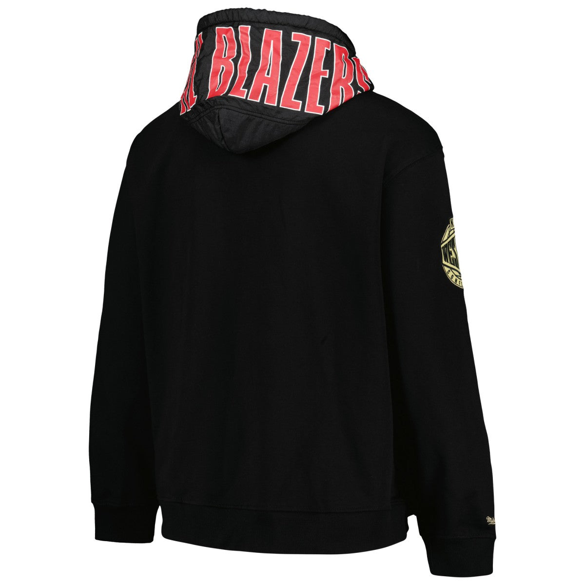 Mitchell & Ness - Portland Trail Blazers Team OG 2.0 Vintage Logo Fleece Pullover Hoodie - Black