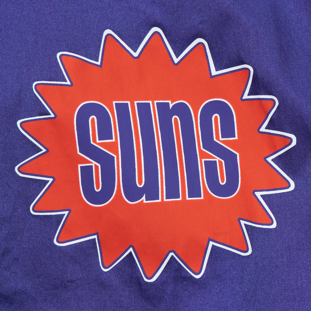 Mitchell & Ness - Phoenix Suns Team OG 2.0 Vintage Logo Anorak Windbreaker Quarter-Zip Jacket - Purple