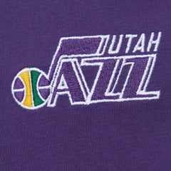 Mitchell & Ness - Utah Jazz Hardwood Classics Team OG 2.0 Premium Vintage Logo T-Shirt - Purple