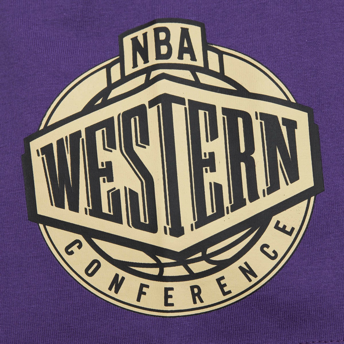 Mitchell & Ness - Utah Jazz Hardwood Classics Team OG 2.0 Premium Vintage Logo T-Shirt - Purple