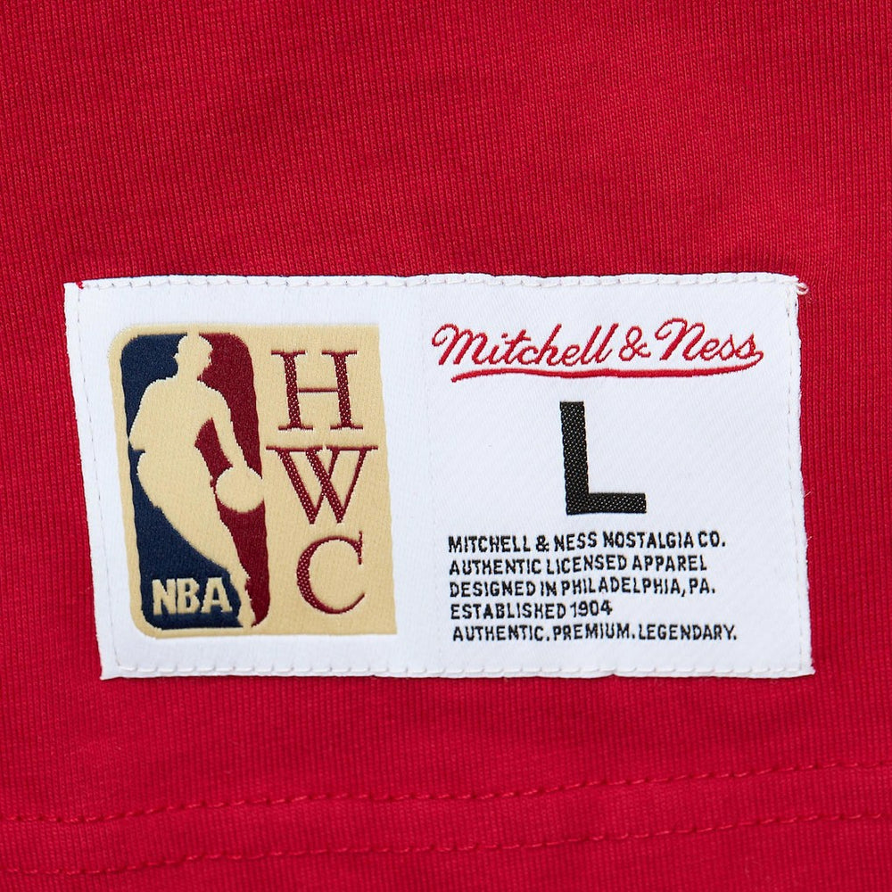Mitchell & Ness - Atlanta Hawks Hardwood Classics Team OG 2.0 Premium Vintage Logo T-Shirt - Red