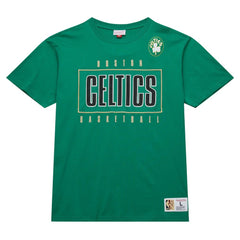 Mitchell & Ness - Boston Celtics Hardwood Classics Team OG 2.0 Premium Vintage Logo T-Shirt - Kelly Green