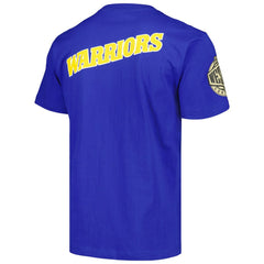 Mitchell & Ness - Golden State Warriors Hardwood Classics Team OG 2.0 Premium Vintage Logo T-Shirt - Royal