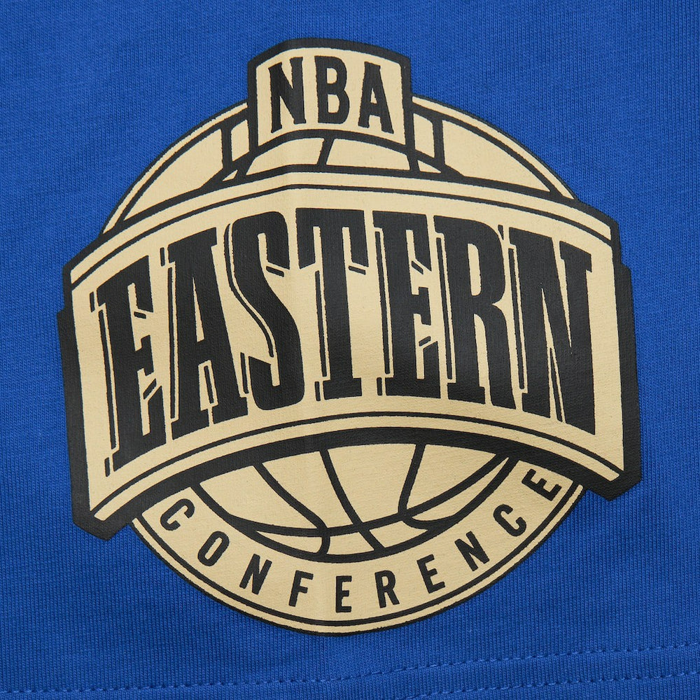 Mitchell & Ness - Golden State Warriors Hardwood Classics Team OG 2.0 Premium Vintage Logo T-Shirt - Royal