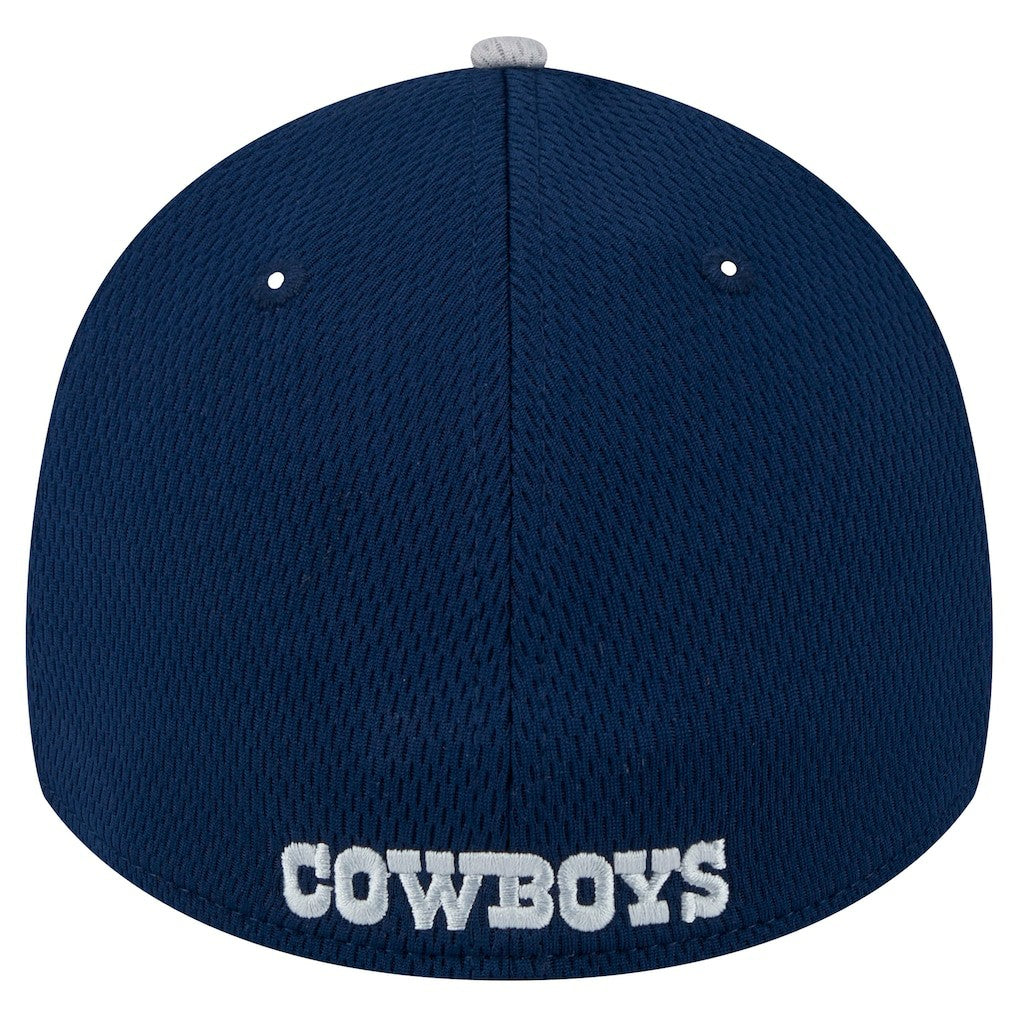 New Era Dallas Cowboys Gray Retro Joe Active Visor Trim 39THIRTY Flex Hat - NFL