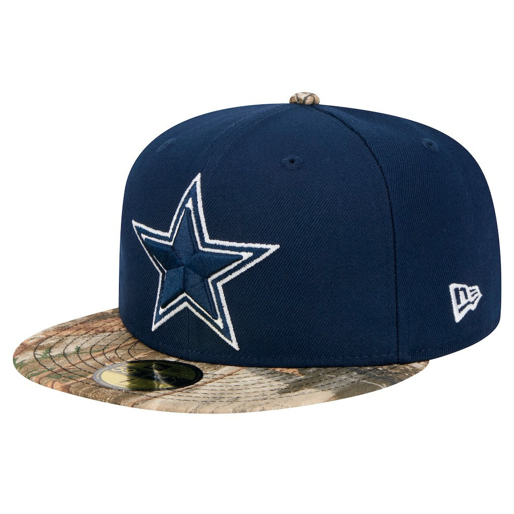 Dallas Cowboys New Era Active 59FIFTY Fitted Hat Navy/Realtree Camo - NFL