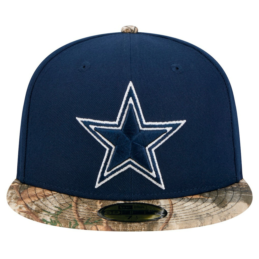 Dallas Cowboys New Era Active 59FIFTY Fitted Hat Navy/Realtree Camo - NFL