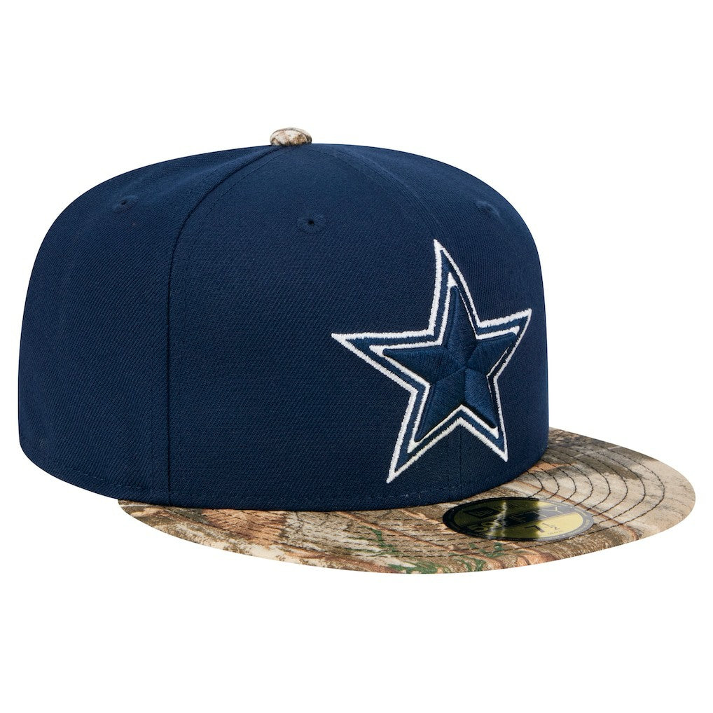 Dallas Cowboys New Era Active 59FIFTY Fitted Hat Navy/Realtree Camo - NFL