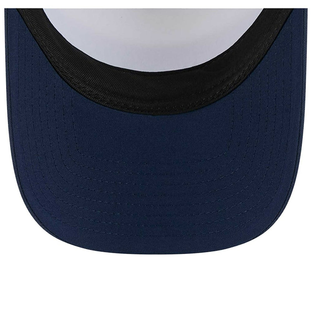 Dallas Cowboys New Era Sport Night Color Block 9FORTY A-Frame Trucker Adjustable Hat White/Navy - NFL