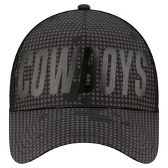 Dallas Cowboys New Era Midnight Ink Tonal A-Frame 9FORTY Adjustable Hat Graphite - NFL