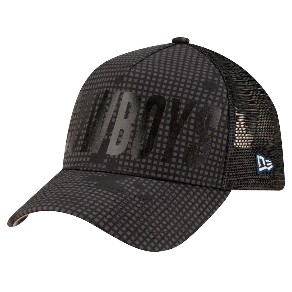 Dallas Cowboys New Era Midnight Ink Tonal A-Frame 9FORTY Adjustable Hat Graphite - NFL