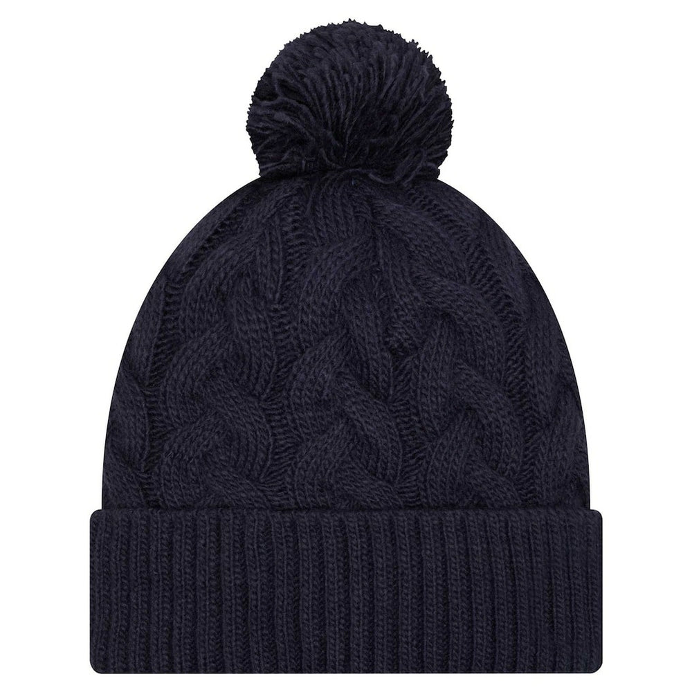 Dallas Cowboys New Era Women's Cable Knit Hat with Pom Navy - NFL