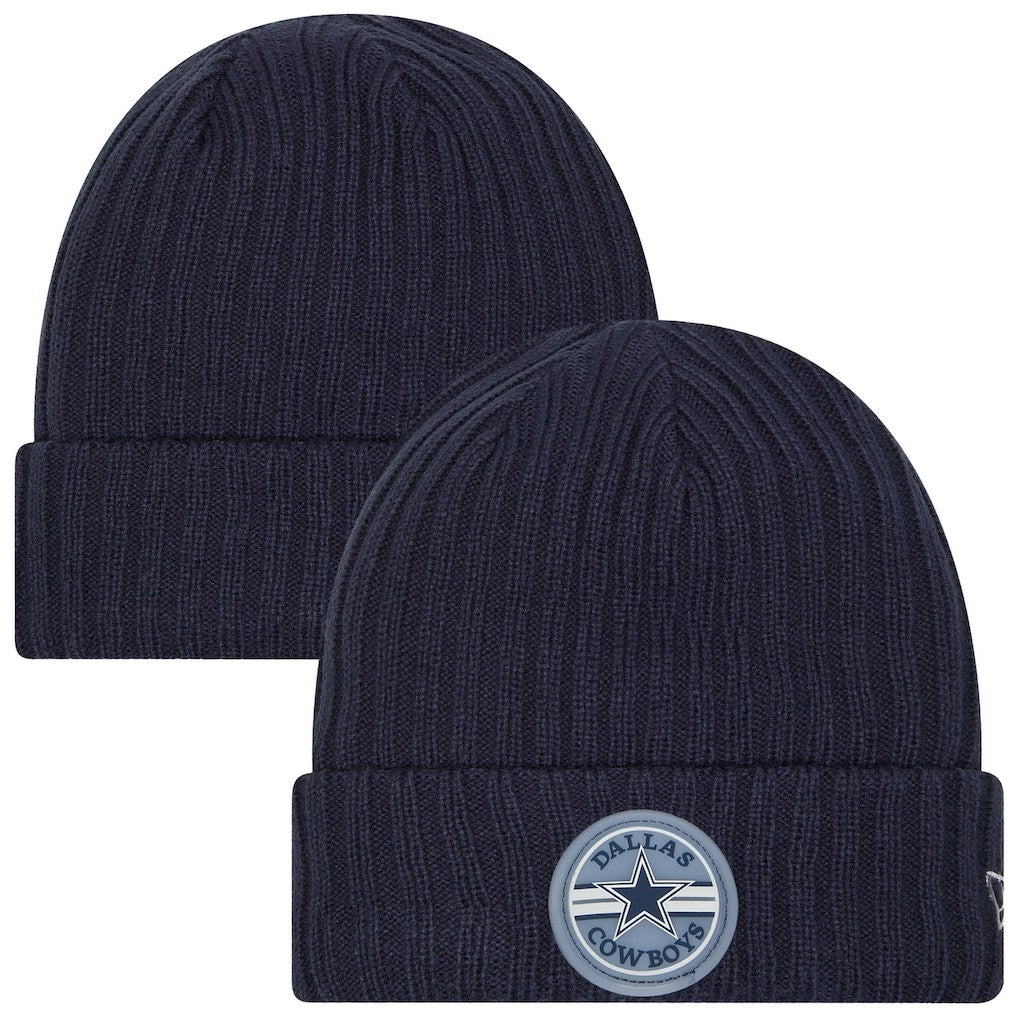 Dallas Cowboys New Era Sport Night Cuffed Knit Hat Navy - NFL