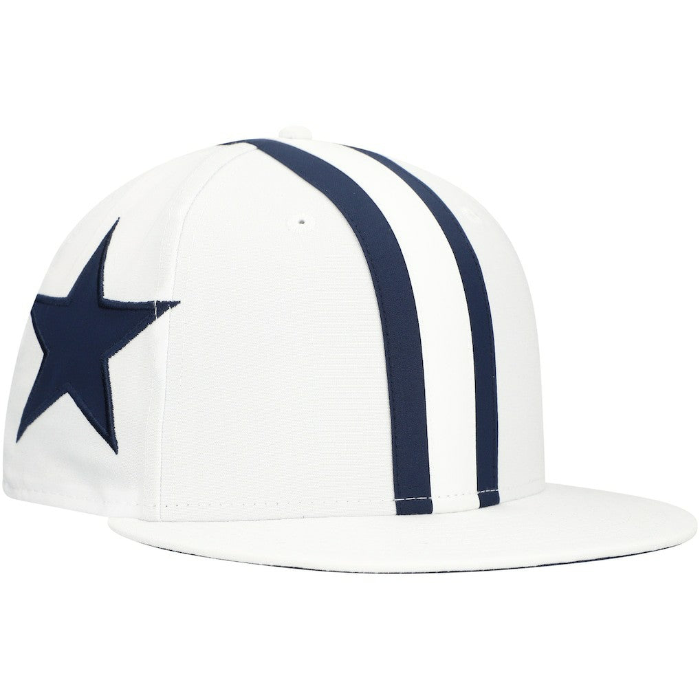 Dallas Cowboys New Era Helmet 9FIFTY Snapback Hat White - NFL