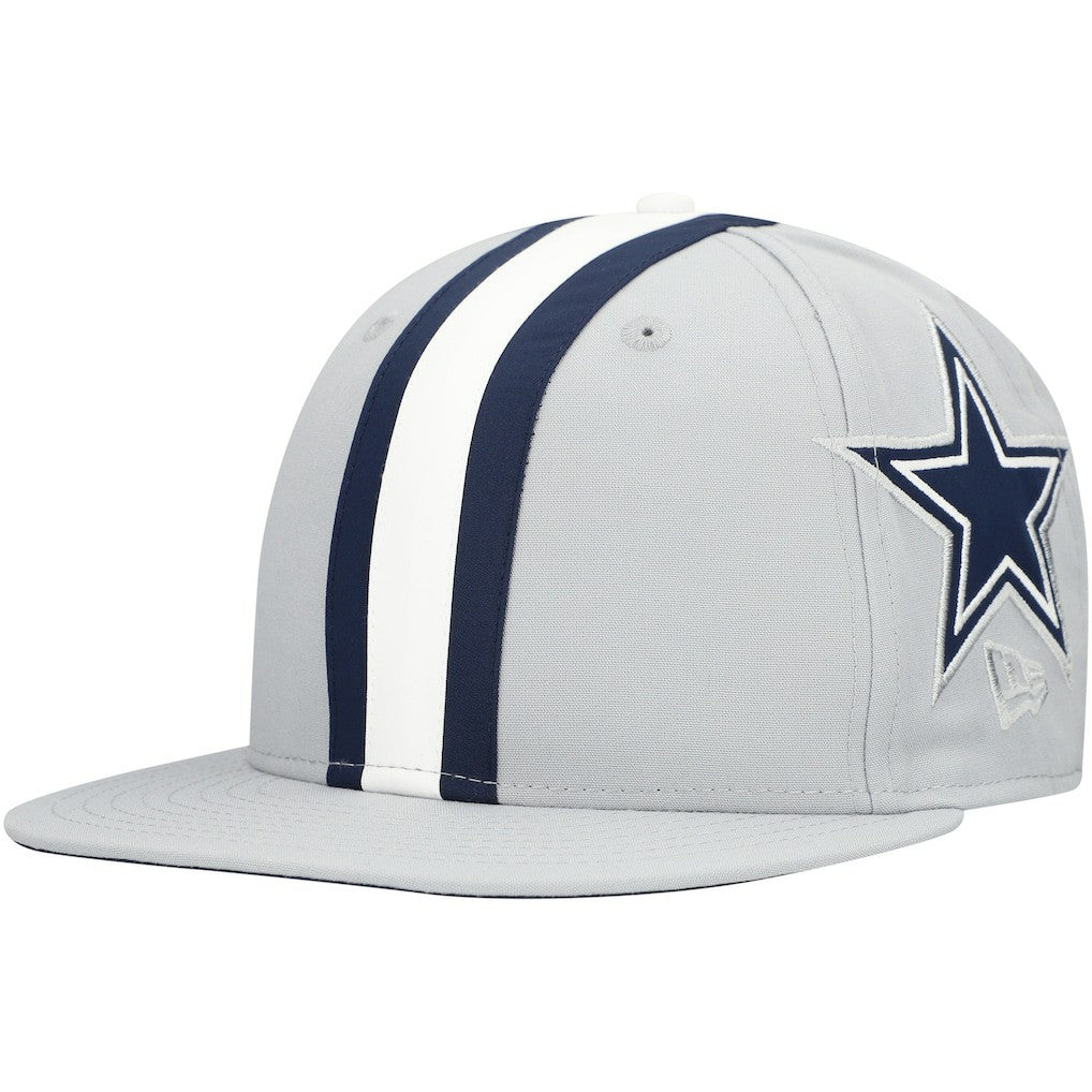 Dallas Cowboys New Era Helmet 9FIFTY Snapback Hat Gray - NFL